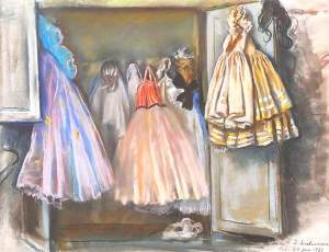 By Serebriakova, Zinaida  - The locker of a dancer