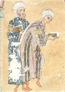 By Syrian unknown authorship on a miniature of 13th century - Two scholars