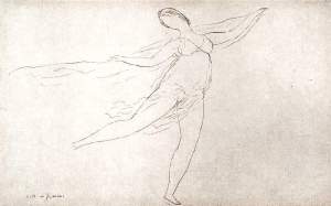 By Dunoyer de Segonzac, A. - Souvenir of Isadora