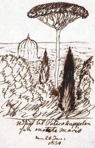 By Hans Christian Andersen - Pine tree in a landscape