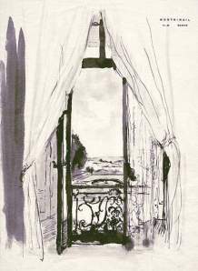 By Paul Valéry - The garden seen through the balcony of the room