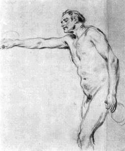 By Watteau - Naked mature man posing