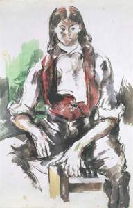 By Cézanne - The boy of the red waistcoat