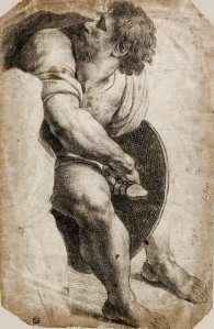 By Raphael - Seated warrior