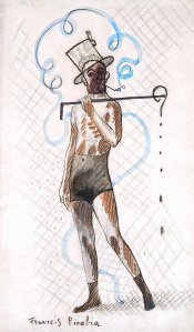 By Picabia - Man wearing a black underpants