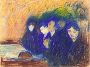 By Munch - The last farewell