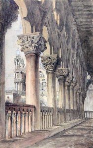 By Ruskin, John - The Palazzo Ducale in Venice