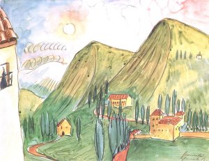 By Gramatté, Walter - Landscape of the Alpujarras near to Sierra Nevada. Spain
