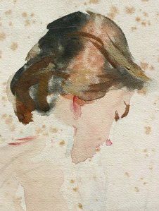 By Singer Sargent - Study of the head of a woman