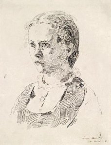 By Munch - A portrait of his daughter Laura